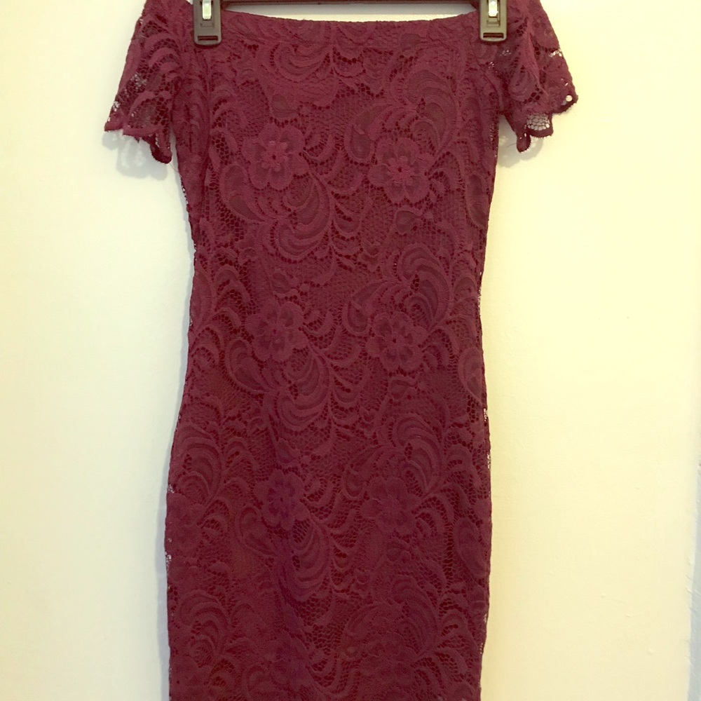 Off the shoulder laced dress